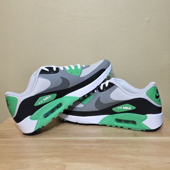 Nike Air Max 90 Golf Shoes White Green Waterproof Spikeless CU9978-003 Men\'s 9 main image 6